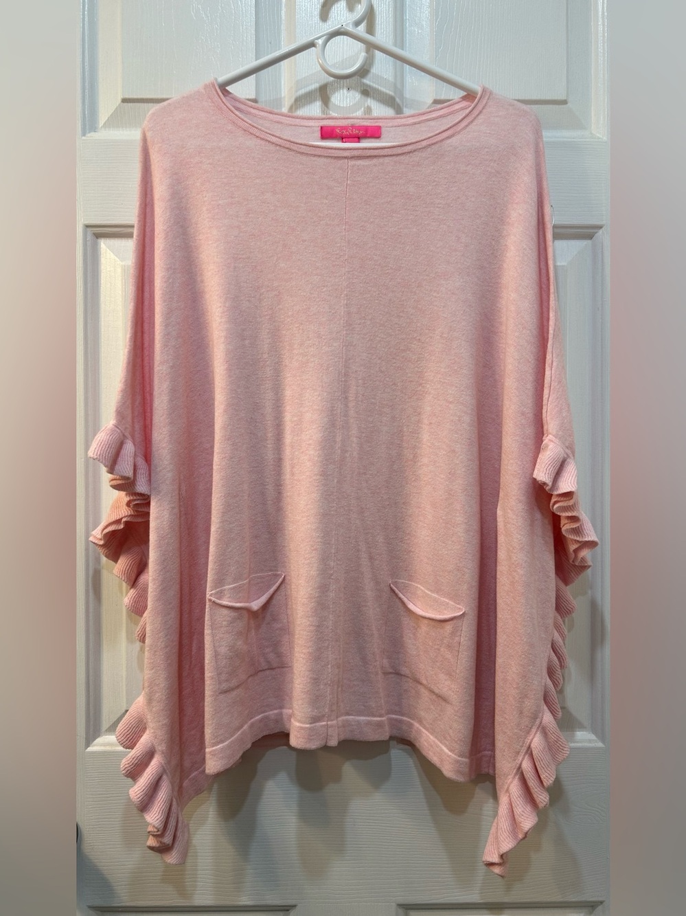 Lilly Pulitzer Poncho Women's Sz XXS Pink Classic Feminine Elegant Oversized‎